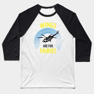 Helicopter Pilot Baseball T-Shirt